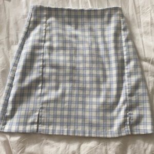 Cute brandy Melville blue and white skirt